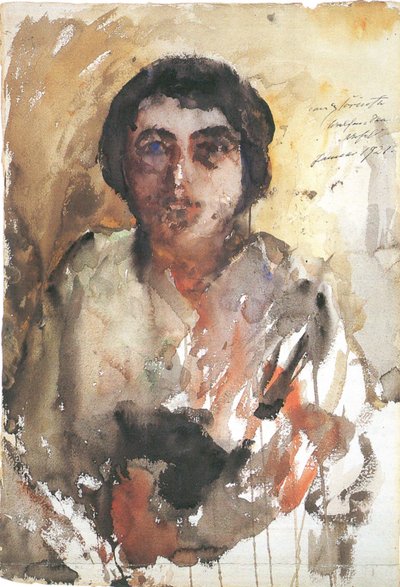 Portret van Charlotte Berend-Corinth door Lovis Corinth